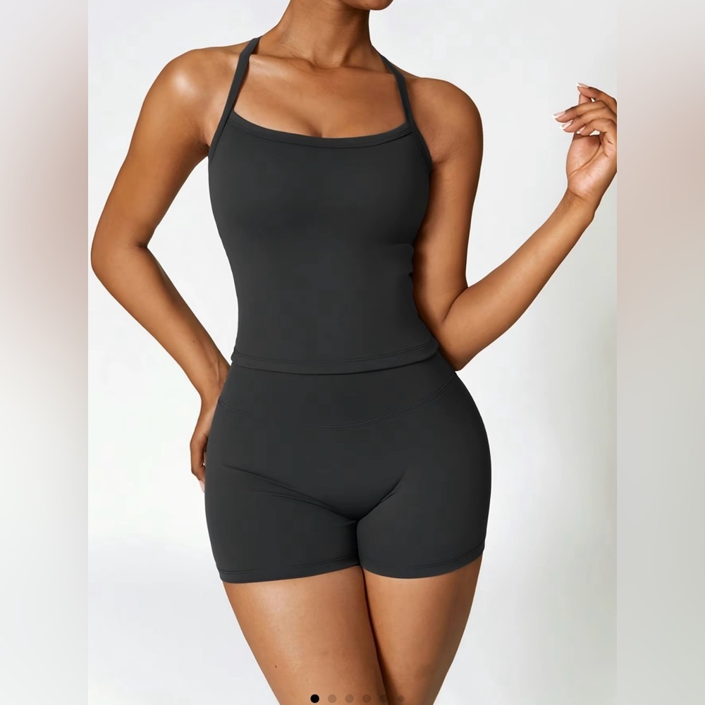 Viral Workout Set including Padded Bra Tank and Shorts